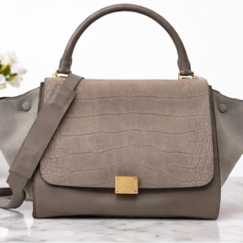Gray Designer Handbag - Picture 2 of 7